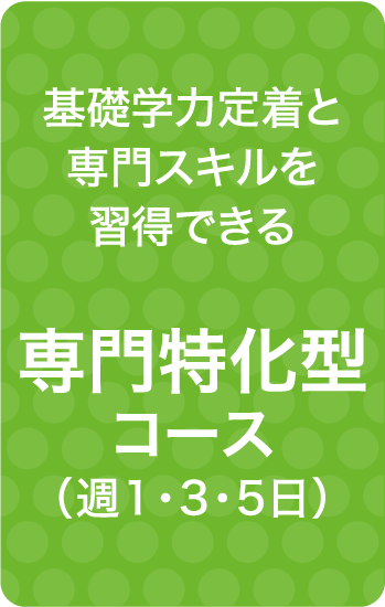 専門特化型コース