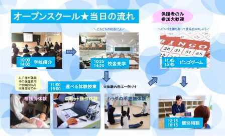 滋慶学園高校 オープンスクールスケジュール