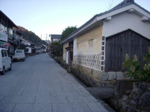 美作市古町の町並み