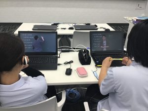 「スタディサプリ」を使った英語の授業