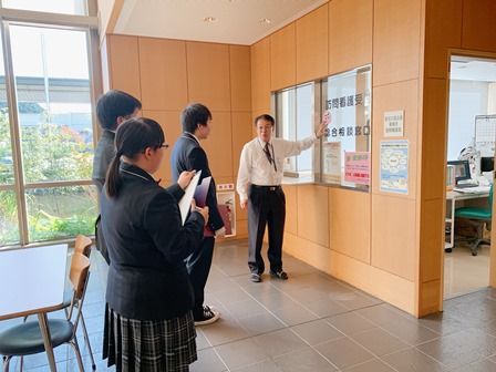仕事現場見学の様子