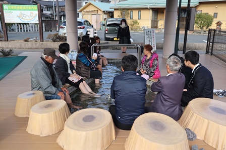 チャレンジ講座の時間に湯郷温泉を散策