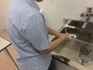 手洗いの実験