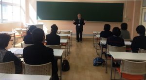 入学予定者登校日の様子