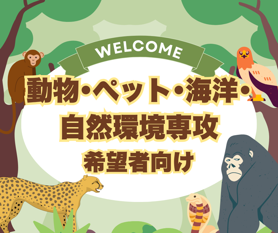動物・ペット・海洋・自然環境専攻希望の方へおすすめイベント!